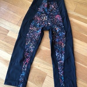Lululemon cropped floral pants